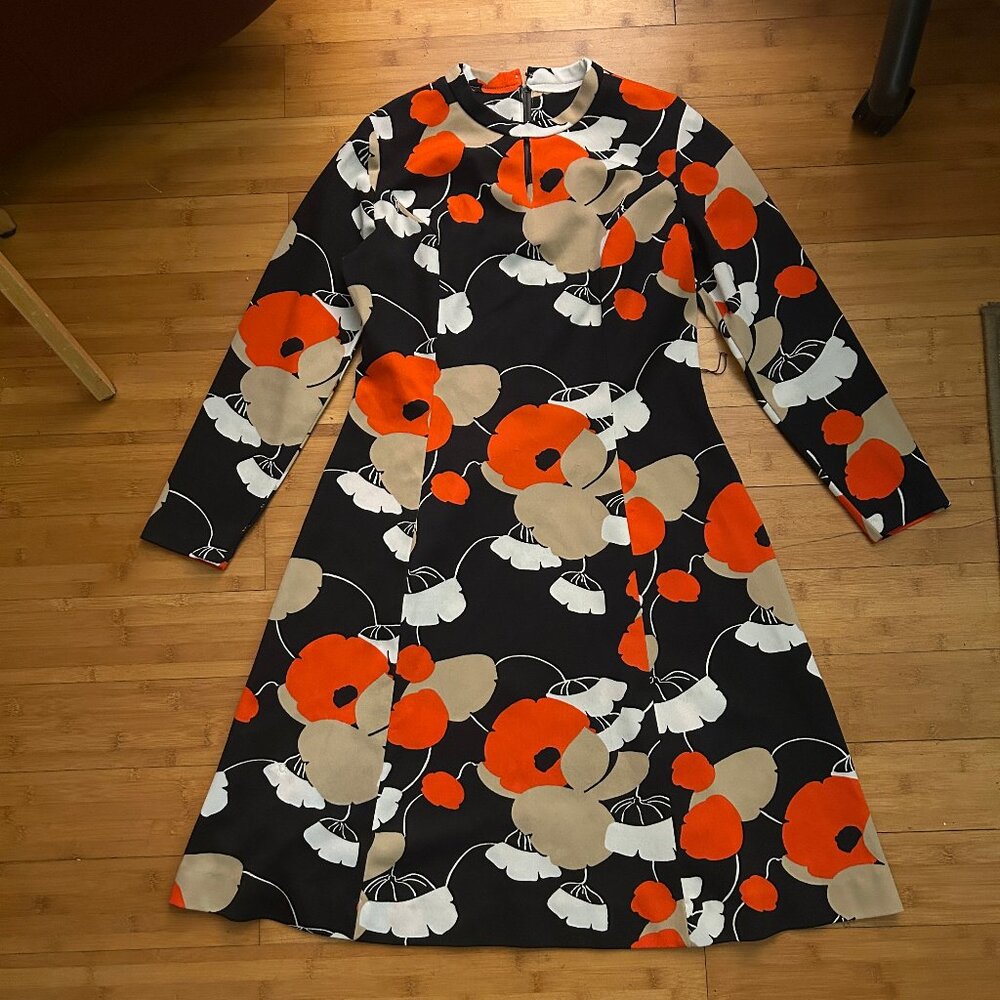 Vintage Lady Carol of New York Floral Dress Size M/L
